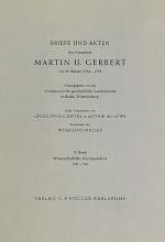 Cover-Bild Briefe und Akten des Fürstabtes Martin II. Gerbert von St. Blasien 1764-1793