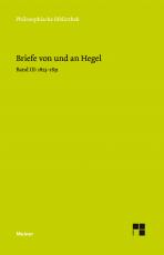 Cover-Bild Briefe von und an Hegel. Band 3