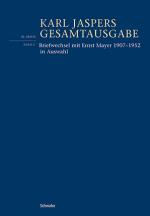 Cover-Bild Briefwechsel mit Ernst Mayer 1907–1952 in Auswahl