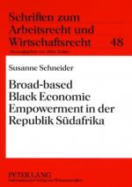 Cover-Bild Broad-based Black Economic Empowerment in der Republik Südafrika