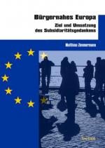 Cover-Bild Bürgernahes Europa