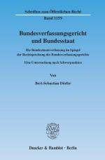 Cover-Bild Bundesverfassungsgericht und Bundesstaat.