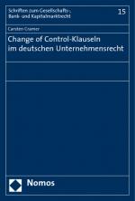 Cover-Bild Change of Control-Klauseln im deutschen Unternehmensrecht