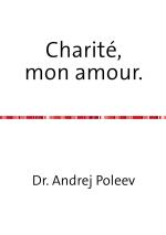 Cover-Bild Charité, mon amour.