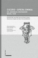 Cover-Bild Cicero – Opera omnia Ed. Andreas Cratander, Basel 1528