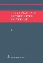 Cover-Bild Commentationes Historiae Ivris Helveticae. Band V