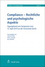 Cover-Bild Compliance - Rechtliche und psychologische Aspekte