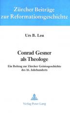 Cover-Bild Conrad Gesner als Theologe