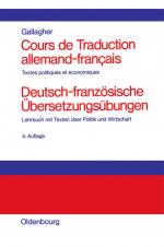 Cover-Bild Cours de Traduction allemand-francais. Deutsch-französische Übersetzungsübungen