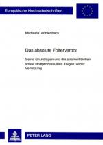 Cover-Bild Das absolute Folterverbot