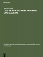 Cover-Bild Das Bild Walthers von der Vogelweide