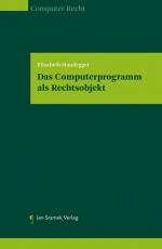 Cover-Bild Das Computerprogramm als Rechtsobjekt