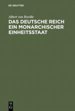 Cover-Bild Das Deutsche Reich ein monarchischer Einheitsstaat