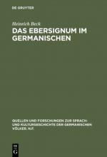 Cover-Bild Das Ebersignum im Germanischen