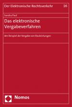 Cover-Bild Das elektronische Vergabeverfahren
