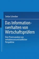 Cover-Bild Das Informationsverhalten von Wirtschaftsprüfern
