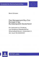Cover-Bild Das Management-Buy-Out-Konzept in der Bundesrepublik Deutschland