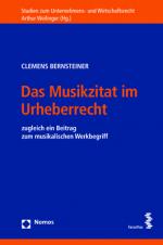 Cover-Bild Das Musikzitat im Urheberrecht