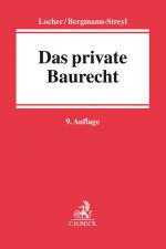 Cover-Bild Das private Baurecht
