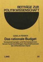 Cover-Bild Das rationale Budget
