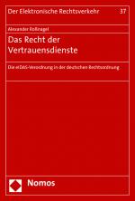 Cover-Bild Das Recht der Vertrauensdienste