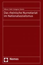 Cover-Bild Das rheinische Nurnotariat im Nationalsozialismus
