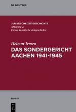 Cover-Bild Das Sondergericht Aachen 1941-1945
