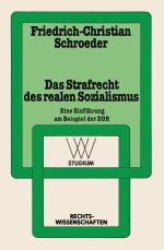 Cover-Bild Das Strafrecht des realen Sozialismus