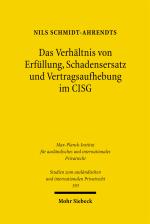 Cover-Bild Das Verhältnis von Erfüllung, Schadensersatz und Vertragsaufhebung im CISG
