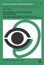 Cover-Bild Das Verhältnis zwischen Medienrecht und Medienethik
