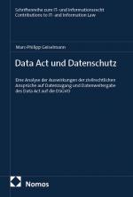 Cover-Bild Data Act und Datenschutz