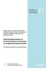 Cover-Bild Datenmanagementpläne an Fachhochschulen / Hochschulen für Angewandte Wissenschaften