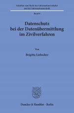 Cover-Bild Datenschutz bei der Datenübermittlung im Zivilverfahren.