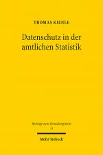 Cover-Bild Datenschutz in der amtlichen Statistik