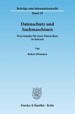 Cover-Bild Datenschutz und Suchmaschinen.