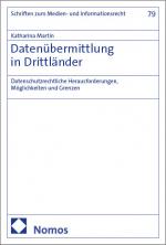 Cover-Bild Datenübermittlung in Drittländer