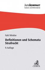 Cover-Bild Definitionen und Schemata Strafrecht