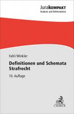 Cover-Bild Definitionen und Schemata Strafrecht