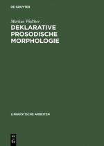 Cover-Bild Deklarative prosodische Morphologie
