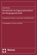 Cover-Bild Demokratie als Organisationsform der Bürgergesellschaft