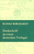 Cover-Bild Denkschrift an einen deutschen Verleger