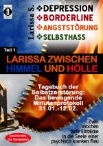 Cover-Bild DEPRESSION - BORDERLINE - ANGSTSTÖRUNG - SELBSTHASS Teil 1: Larissa zwischen Himmel und Hölle - Tagebuch der Selbstzerstörung
