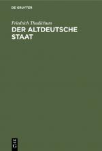 Cover-Bild Der altdeutsche Staat