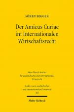 Cover-Bild Der Amicus Curiae im Internationalen Wirtschaftsrecht