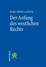 Cover-Bild Der Anfang des westlichen Rechts