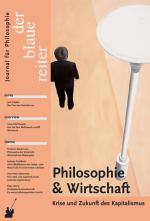 Cover-Bild Der Blaue Reiter. Journal für Philosophie / Philosophie und Wirtschaft