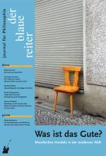 Cover-Bild Der Blaue Reiter. Journal für Philosophie / Was ist das Gute?