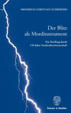 Cover-Bild Der Blitz als Mordinstrument.