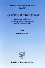Cover-Bild Der drittbestimmte Verein.