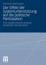Cover-Bild Der Effekt der Systemunterstützung auf die politische Partizipation